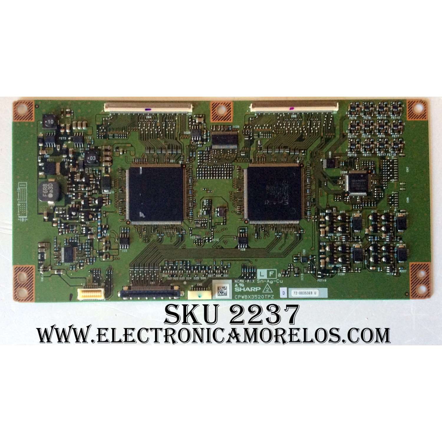 T-CON / SHARP CPWBX3520TPZD / CPWBX3520TPZ (D)  / PARTE SUSTITUTA CPWBX3520TPXD / MODELOS LC-42D62U / LC-42D72U / LC-42XD10E / LC-42XD1EA / PANEL LK420D3LZ10W